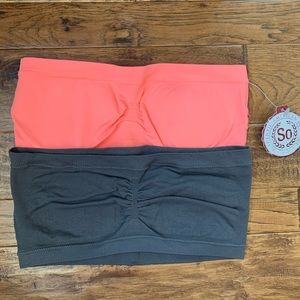 Delia's and SO cotton bralette/ bandeau bundle